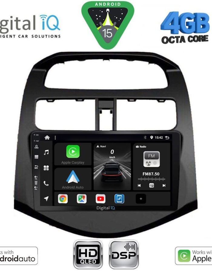 DIGITAL IQ BXF 16078_CPAA (9inc) MULTIMEDIA TABLET for CHEVROLET SPARK mod. 2009-2015