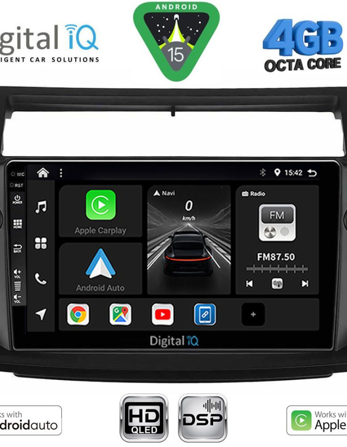DIGITAL IQ BXF 16084BL_CPAA (9inc) MULTIMEDIA TABLET for CITROEN C4  mod. 2004-2011 (BLACK)