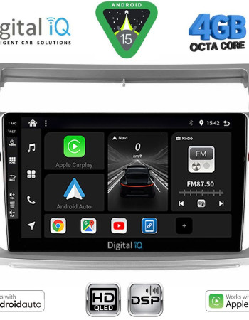 DIGITAL IQ BXF 16084SL_CPAA (9inc) MULTIMEDIA TABLET for CITROEN C4  mod. 2004-2011 (SILVER)