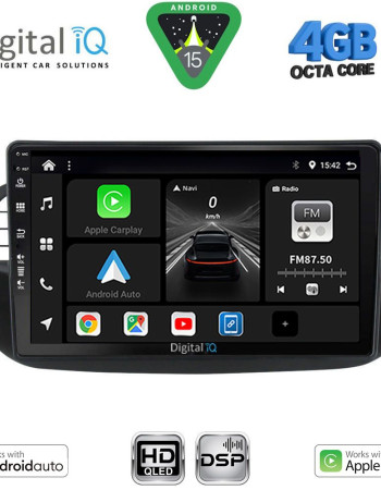 DIGITAL IQ BXF 16130BL_CPAA (9inc) MULTIMEDIA TABLET for FIAT 500 mod. 2007-2015 (BLACK)