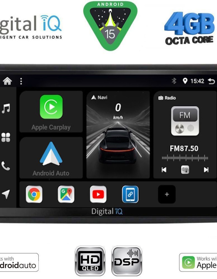 DIGITAL IQ BXF 16136_CPAA (9inc) MULTIMEDIA TABLET for FIAT BRAVO mod. 2007-2019