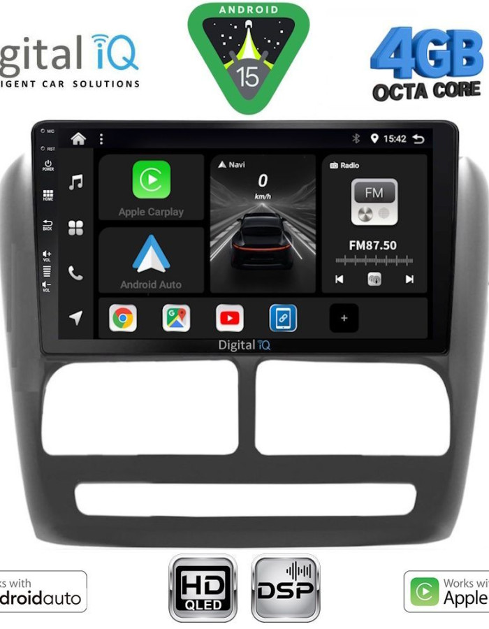 DIGITAL IQ BXF 16137_CPAA (9inc) MULTIMEDIA TABLET for FIAT DOBLO mod. 2010-2015