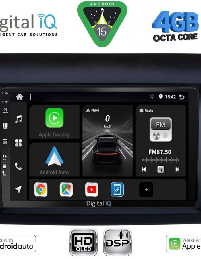 DIGITAL IQ BXF 16141_CPAA (9inc) MULTIMEDIA TABLET for FIAT DUCATO – CITROEN JUMPER – PEUGEOT BOXER mod. 2011-2021
