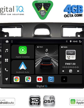 DIGITAL IQ BXF 16153SL_CPAA (9inc) MULTIMEDIA TABLET for FORD FIESTA mod. 2005-2008 (SILVER)