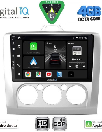 DIGITAL IQ BXF 16156SL_CPAA A/C (9inc) MULTIMEDIA TABLET for FORD FOCUS mod. 2005-2012 (SILVER)