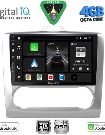 DIGITAL IQ BXF 16156SL_CPAA CLIMA (9inc) MULTIMEDIA TABLET for FORD FOCUS mod. 2005-2012 (SILVER)