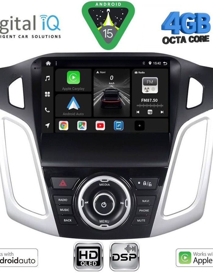 DIGITAL IQ BXF 16157_CPAA (9inc) MULTIMEDIA TABLET for FORD FOCUS mod. 2011-2018