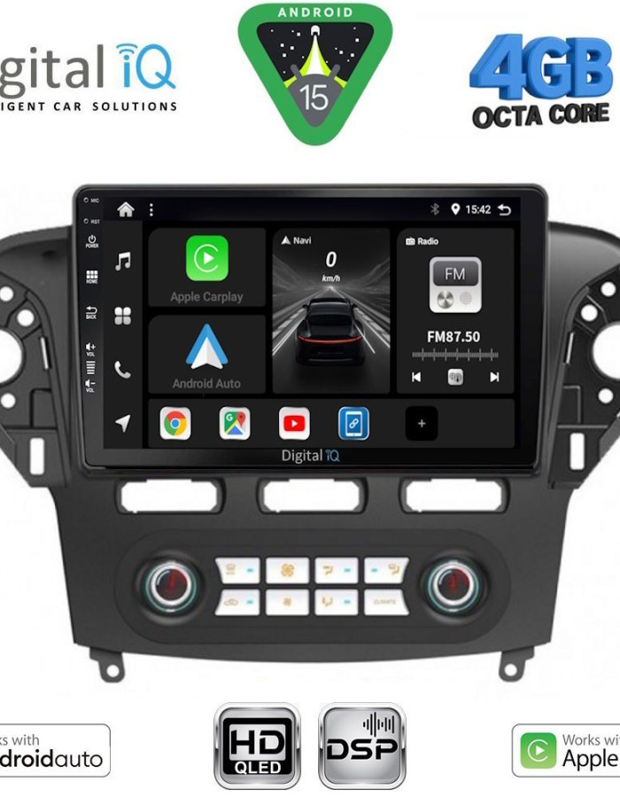 DIGITAL IQ BXF 16163_CPAA CLIMA (10inc) MULTIMEDIA TABLET for FORD MONDEO mod. 2011-2013