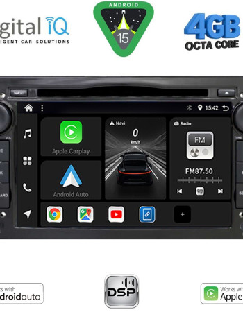 DIGITAL IQ BXF 619BL_CPAA (7" DVD) MULTIMEDIA SYSTEM for OPEL ALL mod. 2004-2012 (GLOSS BLACK)