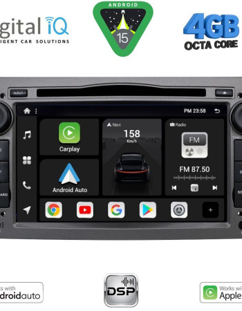 DIGITAL IQ BXF 619GR_CPAA (7" DVD) MULTIMEDIA SYSTEM for OPEL ALL mod. 2004-2012 (GREY)