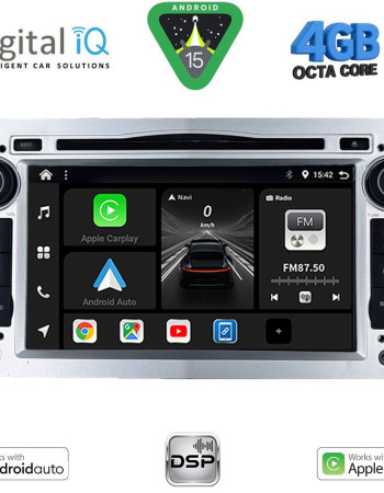 DIGITAL IQ BXF 619SL_CPAA (7" DVD) MULTIMEDIA SYSTEM for OPEL ALL mod. 2004-2012 (SILVER)