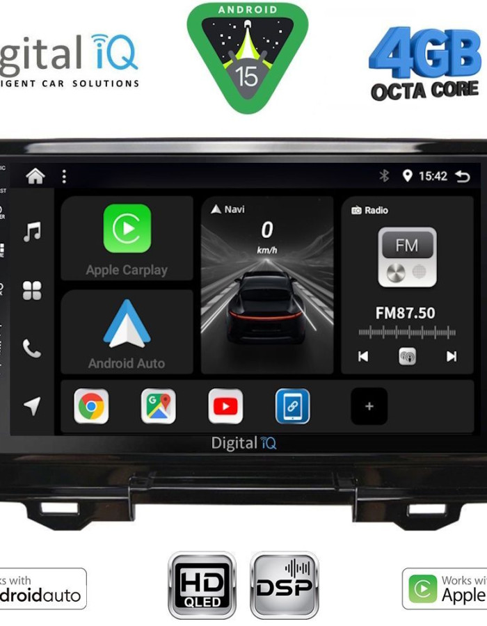 DIGITAL IQ BXF 16202_CPAA (9inc) MULTIMEDIA TABLET for HONDA HRV mod. 2021-2026