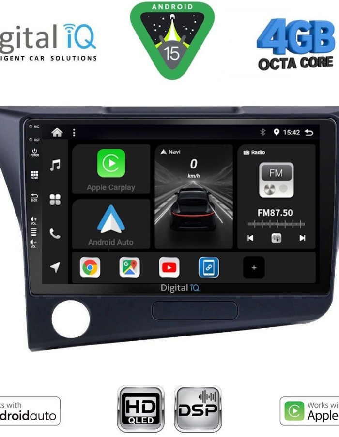 DIGITAL IQ BXF 16203_CPAA (9inc) MULTIMEDIA TABLET for HONDA CRZ mod. 2010-2016