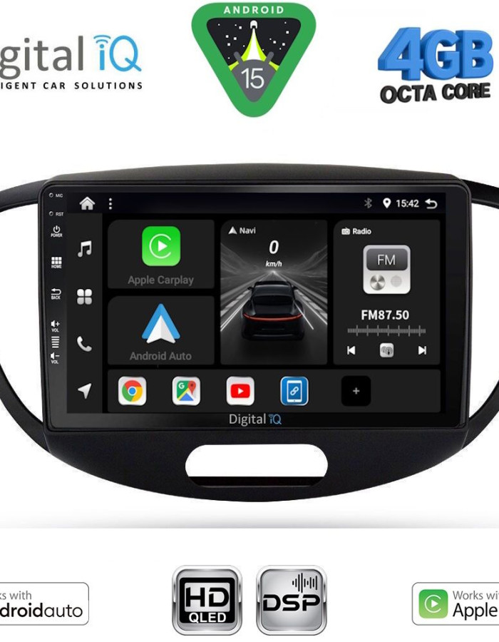 DIGITAL IQ BXF 16223_CPAA (9inc) MULTIMEDIA TABLET for HYUNDAI i10 mod. 2008-2013