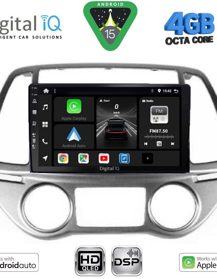 DIGITAL IQ BXF 16227_CPAA CLIMA (9inc) MULTIMEDIA TABLET for HYUNDAI i20 mod. 2008-2012