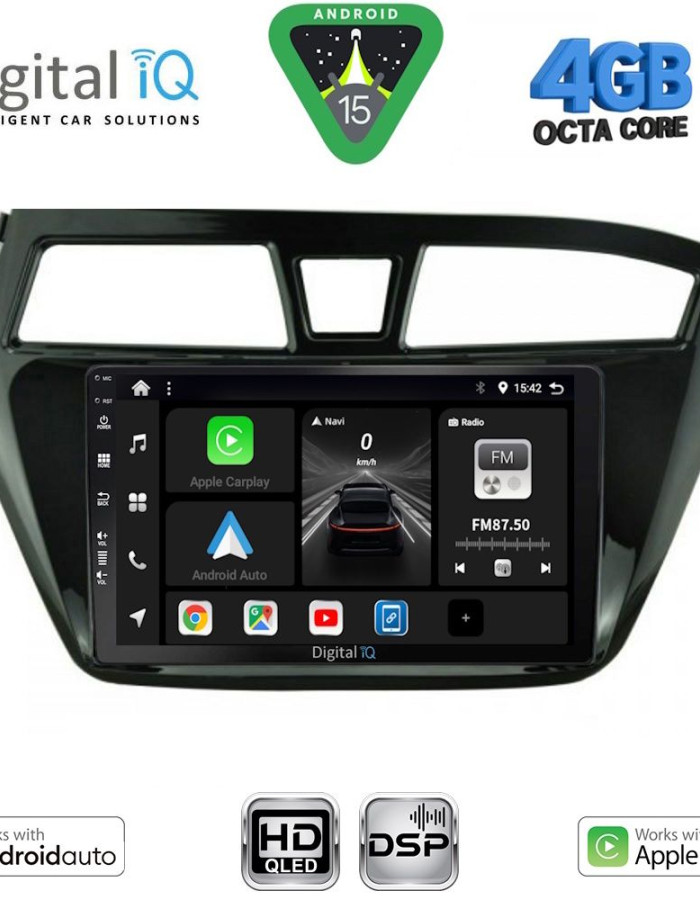DIGITAL IQ BXF 16229_CPAA (9inc) MULTIMEDIA TABLET for HYUNDAI i20 mod. 2014-2018