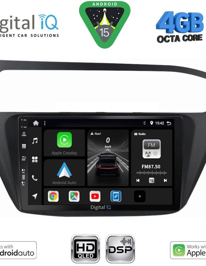 DIGITAL IQ BXF 16230_CPAA (9inc) MULTIMEDIA TABLET for HYUNDAI i20 mod. 2018-2021