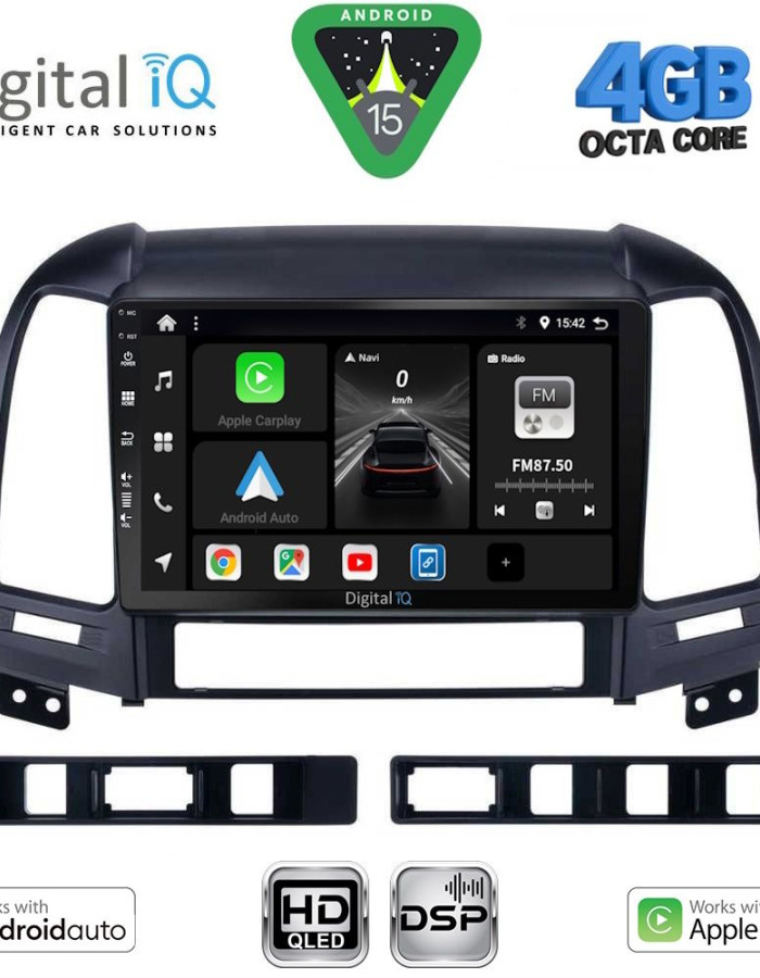 DIGITAL IQ BXF 16239_CPAA (9inc) MULTIMEDIA TABLET for HYUNDAI SANTA FE  mod. 2005-2013