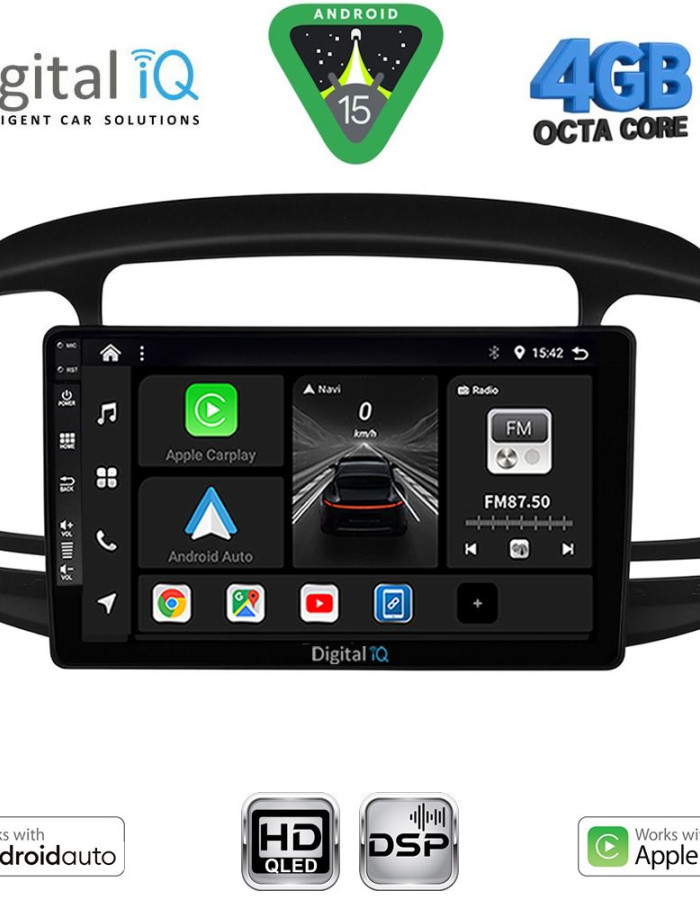 DIGITAL IQ BXF 16249BL_CPAA (9inc) MULTIMEDIA TABLET for HYUNDAI ACCENT mod. 2005-2012