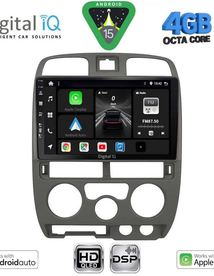DIGITAL IQ BXF 16253GR_CPAA (9inc) MULTIMEDIA TABLET for ISUZU D-MAX mod. 2002-2008 (GREY)