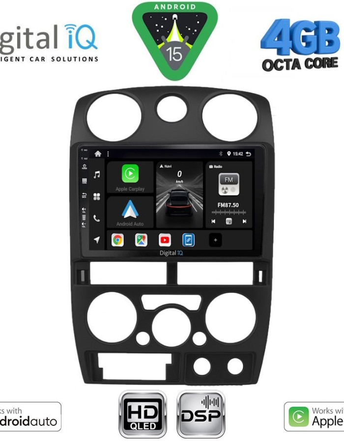 DIGITAL IQ BXF 16254BL_CPAA (9inc) MULTIMEDIA TABLET for ISUZU D-MAX mod. 2008-2012 (BLACK)