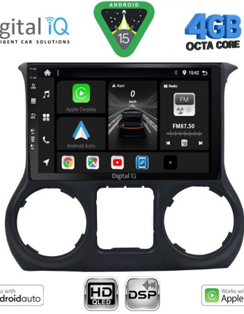 DIGITAL IQ BXF 16296_CPAA (10inc) MULTIMEDIA TABLET for JEEP WRANGLER mod. 2014-2017
