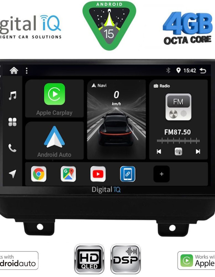DIGITAL IQ BXF 16298_CPAA (9inc) MULTIMEDIA TABLET for JEEP WRANGLER mod. 2018-2026