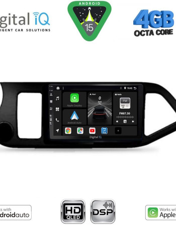 DIGITAL IQ BXF 16308_CPAA (9inc) MULTIMEDIA TABLET for KIA PICANTO mod. 2011-2017