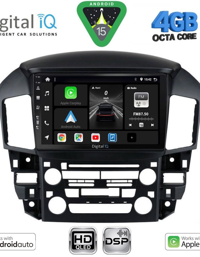 DIGITAL IQ BXF 16344_CPAA (9inc) MULTIMEDIA TABLET for LEXUS RX 300 mod. 1998-2003