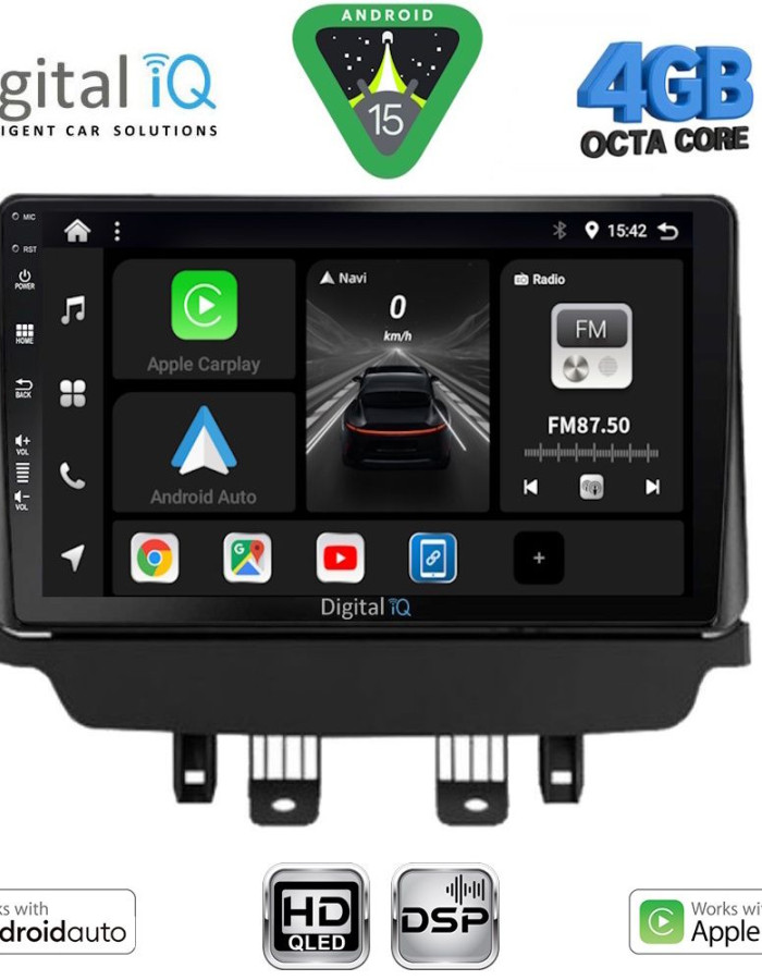 DIGITAL IQ BXF 16362_CPAA (9inc) MULTIMEDIA TABLET for MAZDA 2 mod. 2014-2023