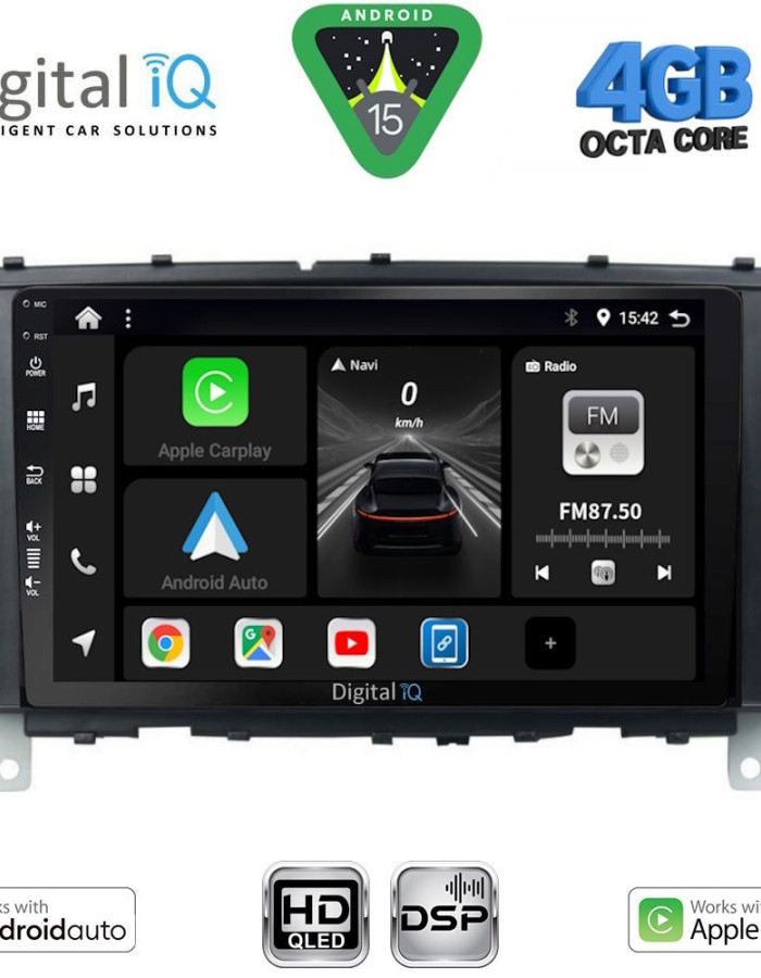 DIGITAL IQ BXF 6403_CPAA (8inc) MULTIMEDIA TABLET for MERCEDES C – CLK (W203-209) mod. 2004-2008
