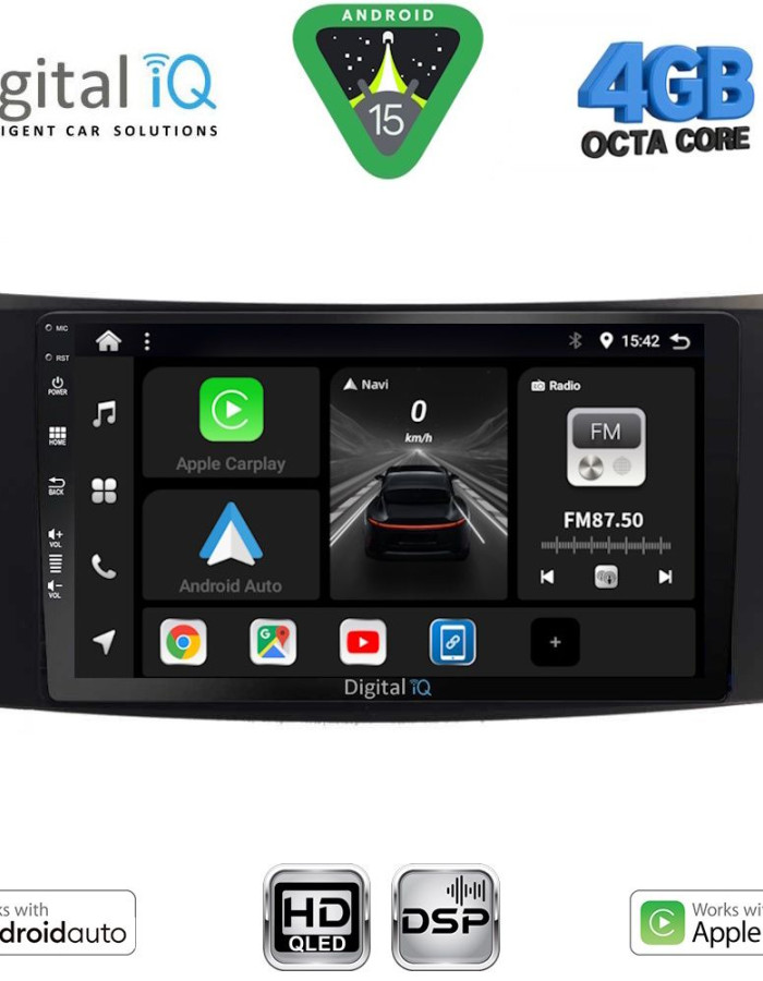 DIGITAL IQ BXF 6407_CPAA (8inc) MULTIMEDIA TABLET for MERCEDES E W211 – CLS mod. 2003-2009