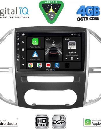 DIGITAL IQ BXF 16429_CPAA (10inc) MULTIMEDIA TABLET for MERCEDES VITO – VIANO (W447) mod. 2015-2024