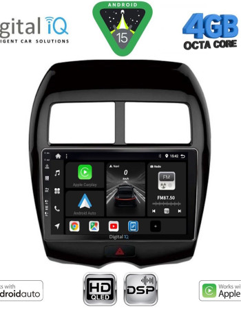 DIGITAL IQ BXF 16430_CPAA (10inc) MULTIMEDIA TABLET for MITSUBISHI ASX mod. 2009-2020 - PEUGEOT 4008 mod. 2012-2018