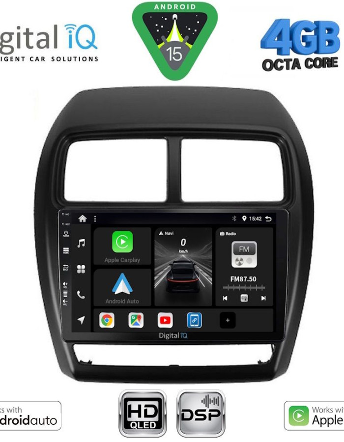 DIGITAL IQ BXF 16431_CPAA (9inc) MULTIMEDIA TABLET for MITSUBISHI ASX mod. 2020-2023