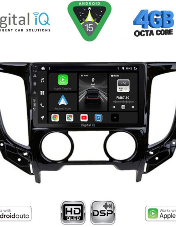 DIGITAL IQ BXF 16437_CPAA A/C (9inc) MULTIMEDIA TABLET for MITSUBISHI L200 mod. 2015-2019 with A/C