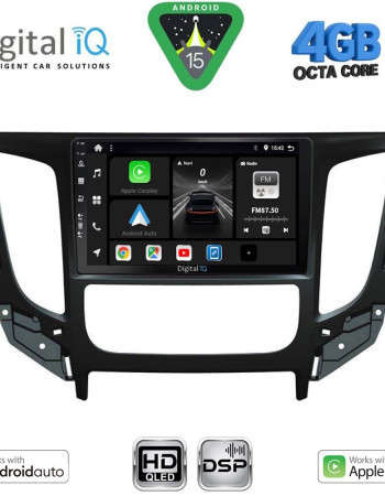 DIGITAL IQ BXF 16437_CPA CLIMA (9inc) MULTIMEDIA TABLET for MITSUBISHI L200 mod. 2015-2019 with CLIMA