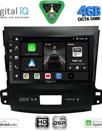 DIGITAL IQ BXF 16442_CPAA (9inc) MULTIMEDIA TABLET for CITROEN C-CROSSER | MITSUBISHI OUTLANDER | PEUGEOT 4007 mod. 2006-2012