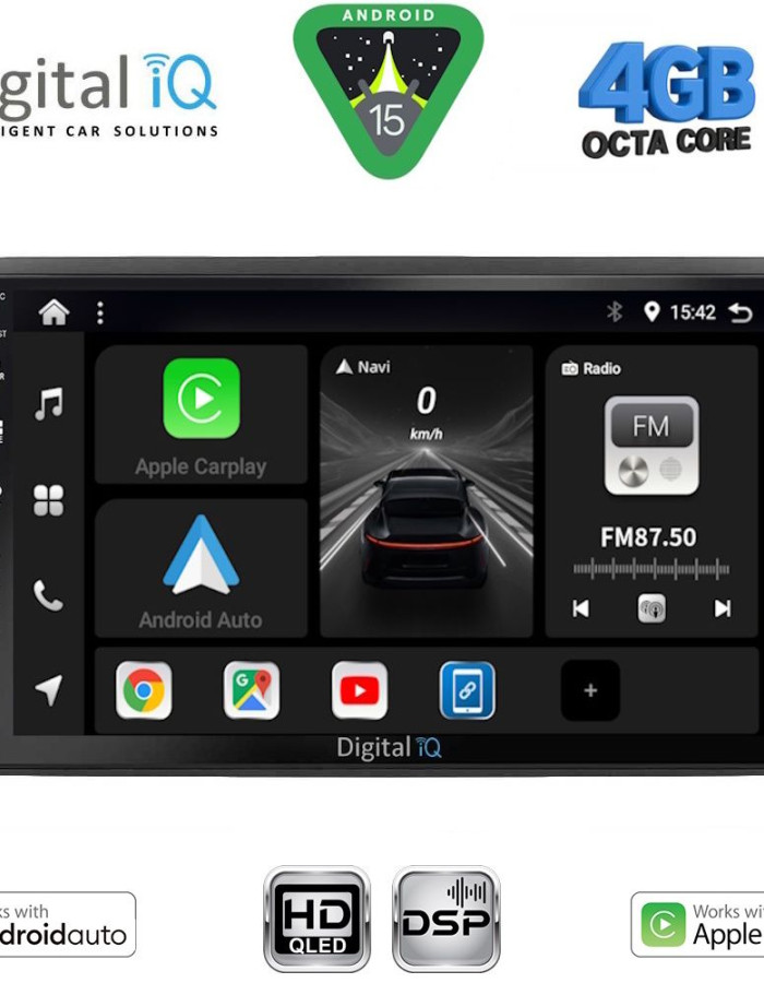 DIGITAL IQ BXF 16450_CPAA (10inc) MULTIMEDIA TABLET for NISSAN NAVARA D22 mod. 1998-2004