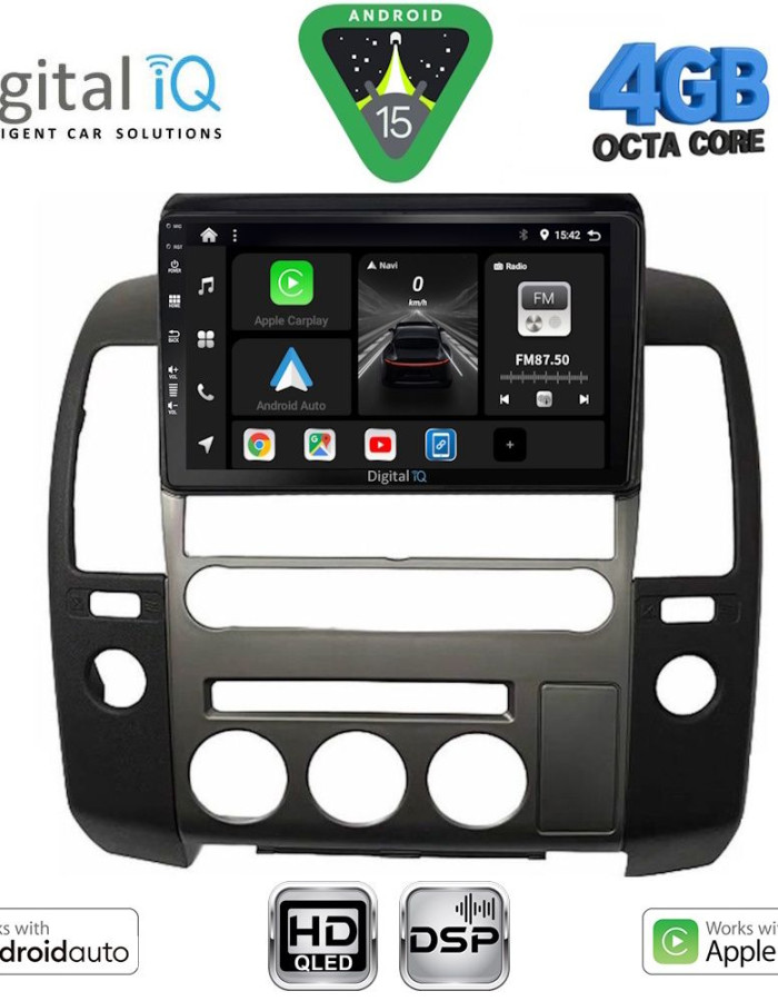 DIGITAL IQ BXF 16454_CPAA (ORIG.NAVI) (9inc) MULTIMEDIA TABLET for NISSAN NAVARA D40 mod. 2006-2011 με Original Navi