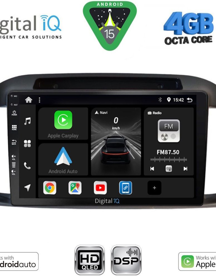 DIGITAL IQ BXF 16457BL_CPAA (9inc) MULTIMEDIA TABLET for NISSAN MICRA K12 mod. 2002-2010 (BLACK)