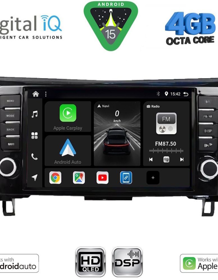 DIGITAL IQ BXF 16467_CPAA (9inc) MULTIMEDIA TABLET for NISSAN QASHQAI - XTRAIL mod. 2014-2021