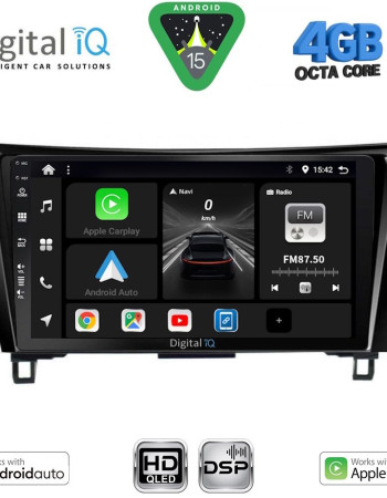 DIGITAL IQ BXF 16468_CPAA (10inc) MULTIMEDIA TABLET for NISSAN QASHQAI - XTRAIL mod. 2014-2021