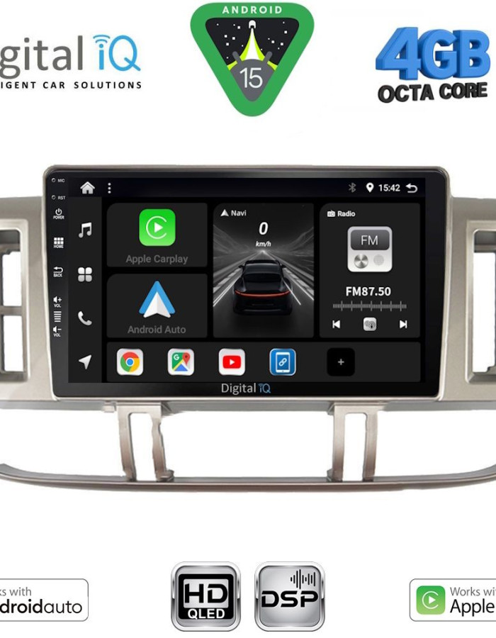 DIGITAL IQ BXF 16474_CPAA (9inc) MULTIMEDIA TABLET for NISSAN XTRAIL mod. 2000-2004