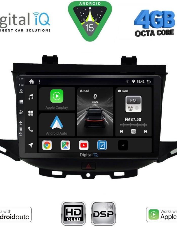 DIGITAL IQ BXF 16483_CPAA (9inc) MULTIMEDIA TABLET for OPEL ASTRA K mod. 2015-2023
