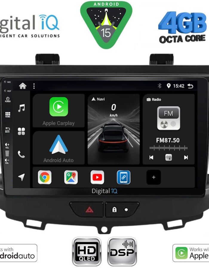 DIGITAL IQ BXF 16490_CPAA (9inc) MULTIMEDIA TABLET for OPEL CROSSLAND – GRANDLAND mod. 2017-2025