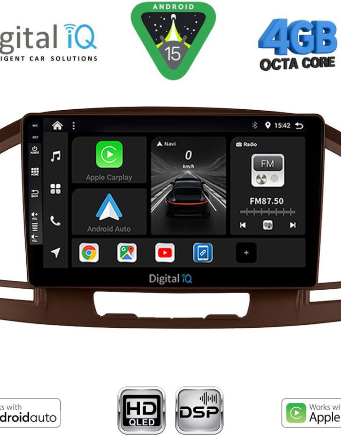 DIGITAL IQ BXF 16491BR_CPAA (9inc) MULTIMEDIA TABLET for OPEL INSIGNIA mod. 2008-2013 (BROWN)