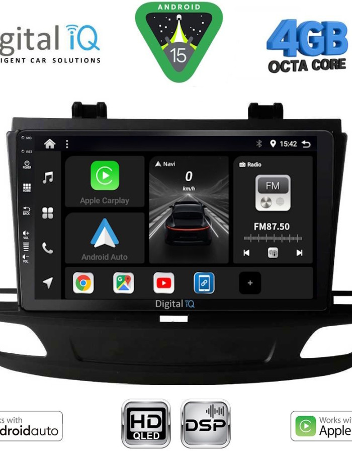 DIGITAL IQ BXF 16493_CPAA (9inc) MULTIMEDIA TABLET for OPEL INSIGNIA mod. 2018-2024
