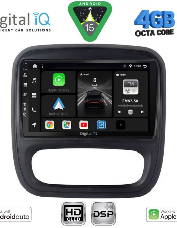 DIGITAL IQ BXF 16499_CPAA (9inc) MULTIMEDIA TABLET for OPEL VIVARO – RENAULT TRAFIC – FIAT TALENDO – NISSAN NV 300 mod. 2014-2019