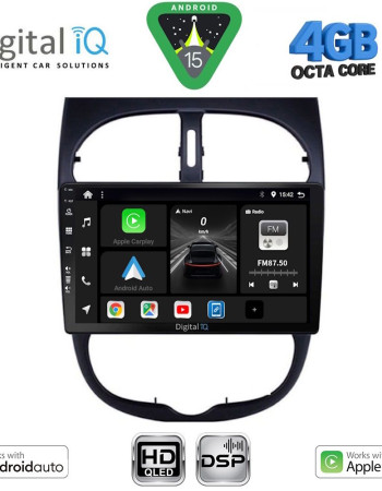 DIGITAL IQ BXF 16506_CPAA (9inc) MULTIMEDIA TABLET for PEUGEOT 206 mod. 1998-2006